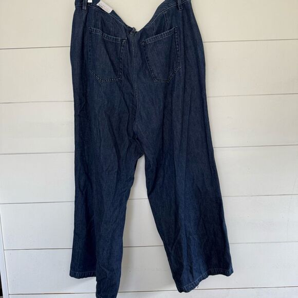Lane Bryant Women’s 18 Blue Denim Wide Leg Jeans New - Picture 5 of 7